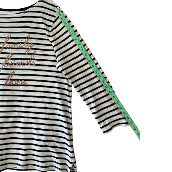 Old Navy Luxe Top Women's Black White Long Sleeve Casual Knit SZ/XL - Picture 5 of 8